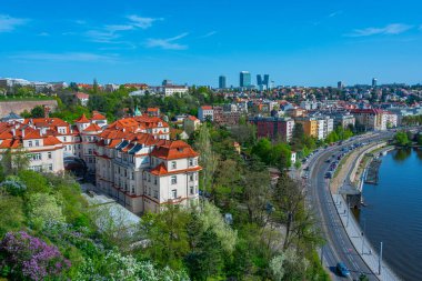 Pankrac 'ın Prag' daki Panorama görüşü, Çek Cumhuriyeti. IMAGE