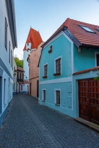 Çek kenti Ceske Budejovic.IMAGE 'deki Panska Caddesi