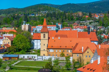 Çek Cumhuriyeti 'ndeki Cesky Krumlov' daki Minorite Manastırı.