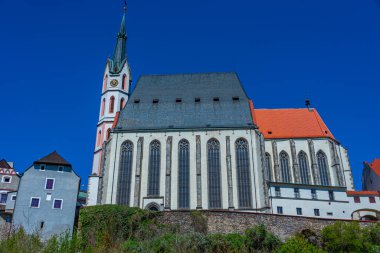 Çek Cumhuriyeti Cesky Krumlov 'daki Aziz Vitus Kilisesi.