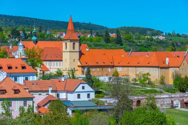 Çek Cumhuriyeti 'ndeki Cesky Krumlov' daki Minorite Manastırı.