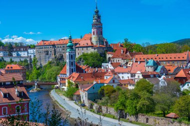 Çek Cumhuriyeti 'ndeki Cesky Krumlov Kalesi.