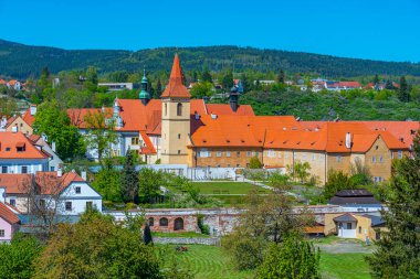 Çek Cumhuriyeti 'ndeki Cesky Krumlov' daki Minorite Manastırı.