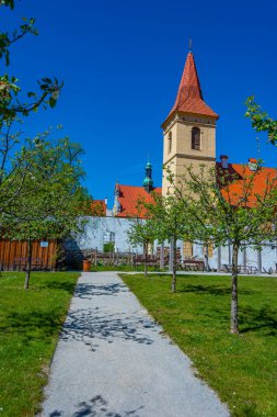 Çek Cumhuriyeti 'ndeki Cesky Krumlov' daki Minorite Manastırı.