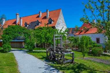 Çek Cumhuriyeti 'ndeki Cesky Krumlov' daki Minorite Manastırı.