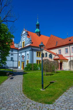 Çek Cumhuriyeti 'ndeki Cesky Krumlov' daki Minorite Manastırı.