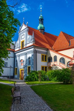 Çek Cumhuriyeti 'ndeki Cesky Krumlov' daki Minorite Manastırı.
