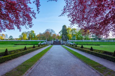 Çek Cumhuriyeti 'ndeki Cesky Krumlov şatosu parkı.