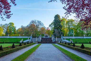 Çek Cumhuriyeti 'ndeki Cesky Krumlov şatosu parkı.