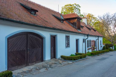 Çek Cumhuriyeti 'ndeki Cesky Krumlov şatosu parkı.