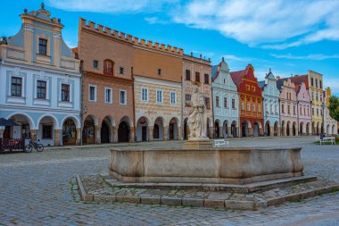 Çek Cumhuriyeti 'ndeki Telc' in alt kapısı. Görüntü