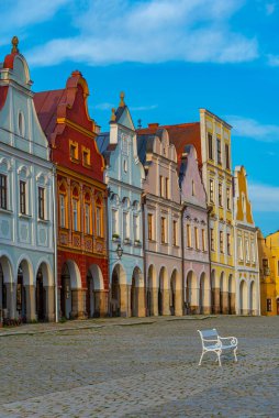 Çek Cumhuriyeti 'ndeki Telc' in alt kapısı. Görüntü