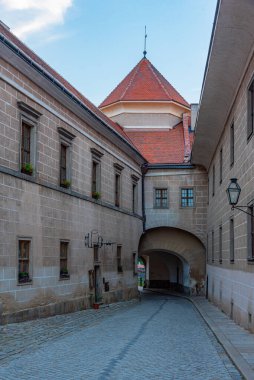 Çek Cumhuriyeti 'ndeki Telc' in alt kapısı. Görüntü