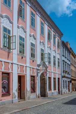 Çek Cumhuriyeti, Jihlava 'daki renkli binalar.