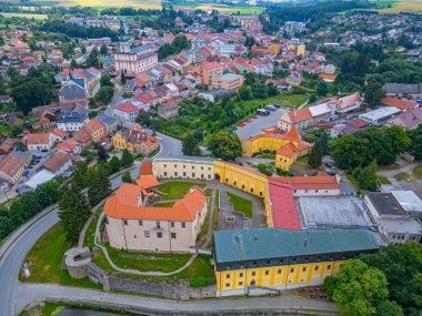 Çek kenti Polna.IMAGE Panorama Manzarası