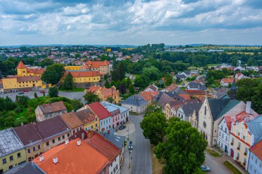 Çek kenti Polna.IMAGE Panorama Manzarası