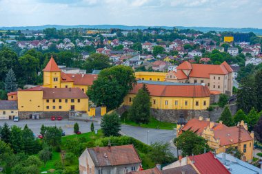 Çek kenti Polna.IMAGE Panorama Manzarası