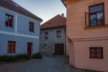 Çek Cumhuriyeti, Trebic 'in Yahudi mahallesindeki renkli cadde.