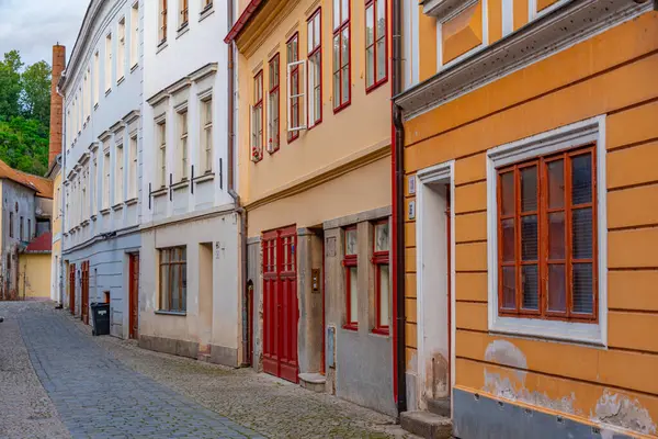 Çek Cumhuriyeti, Trebic 'in Yahudi mahallesindeki renkli cadde.