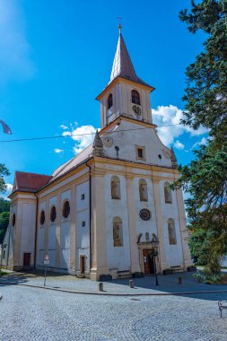 Çek Cumhuriyeti Namest Nad Oslavou 'daki kutsal haç kilisesi.
