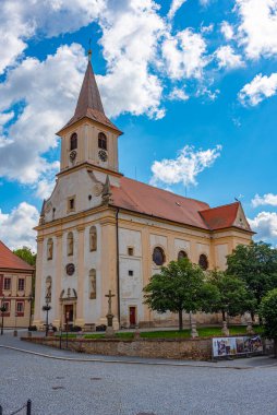 Çek Cumhuriyeti Namest Nad Oslavou 'daki kutsal haç kilisesi.