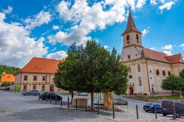 Çek Cumhuriyeti Namest Nad Oslavou 'daki kutsal haç kilisesi.