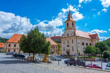 Çek Cumhuriyeti Namest Nad Oslavou 'daki kutsal haç kilisesi.