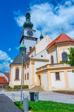 Çek Cumhuriyeti Trebic 'teki Saint Martin Kilisesi. Görüntü