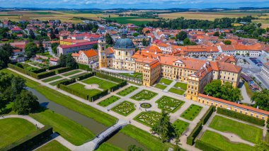 Çek Cumhuriyeti 'nde Jaromerice na Rokytnou Panorama görüşü.