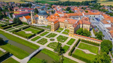 Çek Cumhuriyeti 'nde Jaromerice na Rokytnou Panorama görüşü.