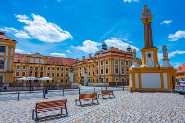 Namesti Miru Jaromerice nad Rokytnou, Çek Cumhuriyeti. IMAGE