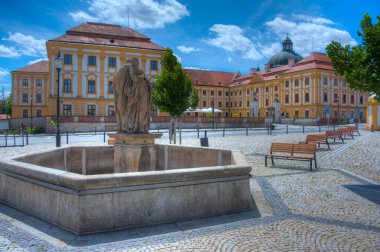 Namesti Miru Jaromerice nad Rokytnou, Çek Cumhuriyeti. IMAGE