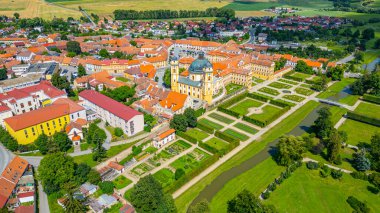 Çek Cumhuriyeti 'nde Jaromerice na Rokytnou Panorama görüşü.