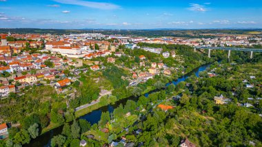 Çek Cumhuriyeti, Znojmo 'dan geçen Dyje Nehri Panoraması.