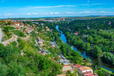 Çek Cumhuriyeti, Znojmo 'dan geçen Dyje Nehri Panoraması.