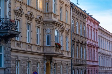 Çek Cumhuriyeti, Znojmo 'da renkli bir cadde.