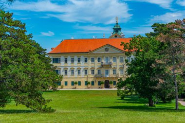 Çek Cumhuriyeti Valtice Şatosu 'nda yaz günü.