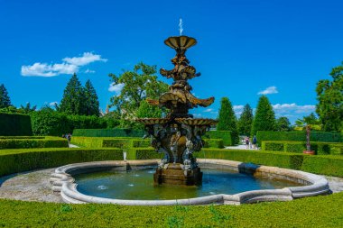 Çek Cumhuriyeti, Lednice 'de bir bahçe.