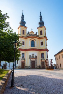 Litomysl, Çek Cumhuriyeti 'ndeki Piarist Kutsal Haç Keşfi Kilisesi.