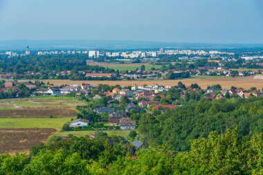 Kuneticka hora kalesi Pardubice, Çek Cumhuriyeti yakınlarında. IMAGE