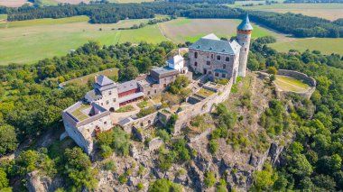 Kuneticka hora kalesi Pardubice, Çek Cumhuriyeti yakınlarında. IMAGE