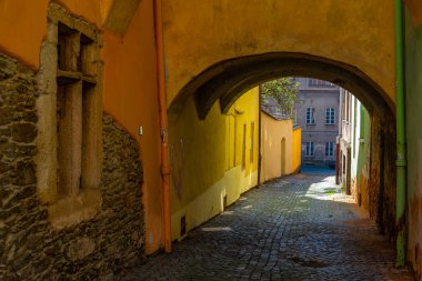 Çek Cumhuriyeti, Domazlice 'deki barış meydanında atari salonu.