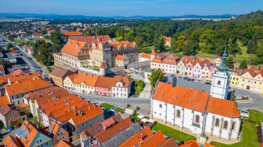 Horsovsky Tyn 'in Çek Cumhuriyeti' ndeki Panorama görüşü.