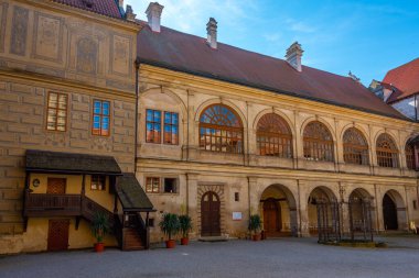 Çek Cumhuriyeti 'ndeki Horsovsky Tyn kalesi.