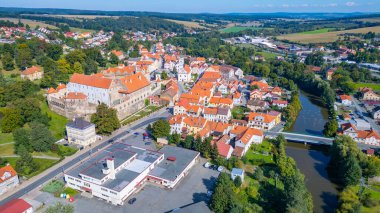 Horsovsky Tyn 'in Çek Cumhuriyeti' ndeki Panorama görüşü.