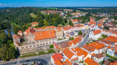 Horsovsky Tyn 'in Çek Cumhuriyeti' ndeki Panorama görüşü.