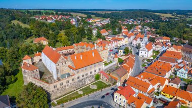 Horsovsky Tyn 'in Çek Cumhuriyeti' ndeki Panorama görüşü.