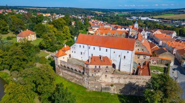 Horsovsky Tyn 'in Çek Cumhuriyeti' ndeki Panorama görüşü.