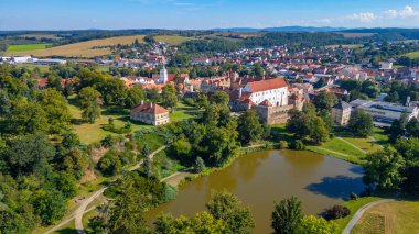 Horsovsky Tyn 'in Çek Cumhuriyeti' ndeki Panorama görüşü.