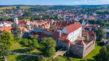 Horsovsky Tyn 'in Çek Cumhuriyeti' ndeki Panorama görüşü.